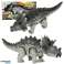 Triceratops dinosaur, battery-operated interactive toy, walks, lights and roars image 2