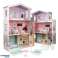 Wooden dollhouse with pastel furniture, 117 cm image 6