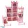 Dollhouse Villa Pink DIY 4 Tiers Furniture 61cm image 3