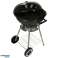 Garden charcoal grill for briquettes with cover, ventilation and shelf image 11