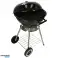 Garden charcoal grill for briquettes with cover, ventilation and shelf image 9