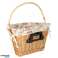 Wicker basket for bicycle, front basket, braided flower insert image 13