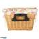 Wicker basket for bicycle, front basket, braided flower insert image 15