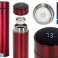 Thermal bottle mug thermos smart LED 500ml burgundy image 1