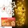 LED Lights Curtain With Christmas Figurines 3m 125LED 10 Bulbs Warm White Mains Power image 1