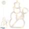 LED Lights Hanging Christmas Decoration Snowman 49cm 10 LED image 7