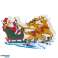 LED lights hanging ornament Christmas decoration Santa's sleigh image 3