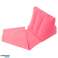 Пляжный коврик пляжный стул со спинкой надувной розовый изображение 14