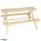 Garden bench wooden table for children 92 x 78 x 52cm image 11