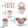 Silicone Tableware for Babies Crab Set of 9 Pieces Pink image 4