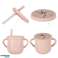 Silicone Tableware for Babies Crab Set of 9 Pieces Pink image 9