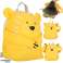 Preschooler's school backpack, lion, yellow image 1