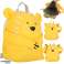 Preschooler's school backpack, lion, yellow image 2