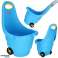 Multifunctional container for children wheelbarrow trolley container daisy blue image 2