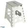 Stool folding stool non-slip high 39cm light grey image 5