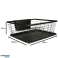 Dish dryer, drainer for dishes, cutlery, black tray image 13