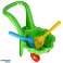 Wheelbarrow for children daisy garden set with spatula and rake green image 12