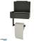 Toilet paper holder with shelf and tissue storage 3in1 black image 8