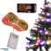 Cinta decorativa tira LED 10m 100LED luces navideñas decoración navideña multicolor a pilas fotografía 5
