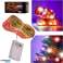 Cinta decorativa tira LED 10m 100LED luces navideñas decoración navideña multicolor a pilas fotografía 10