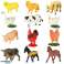 Ensemble de figurines d’animaux de la ferme vache cheval 12pcs photo 1