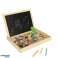Magnetic chalkboard multifunctional animals crayon marker sponge image 6
