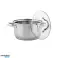 Smart pot 18 cm stainless steel lid gas induction 2 l pot 2 L image 1