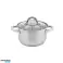 Smart pot 18 cm stainless steel lid gas induction 2 l pot 2 L image 2