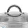 Smart pot 22 cm stainless steel lid gas induction 4l pot 4 liters image 2