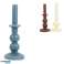 Candle candlestick 23 cm approx. 8 burning hours 3 colors image 1