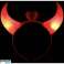 Headband ears devil red 18 cm red with lighting image 3