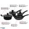 Herzberg 7 Pieces Marble Coated Cast Iron Cookware Set Blue image 3