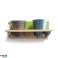 &#039;Roots&#039; Wooden hanging Joy 35cm pot racks sets with 2 Artstone pots image 4