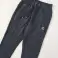 010035 men's sports pants from Authentic Le Jogger. A cuffless model in grey, black and blue image 3