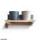 'Roots' Ensembles de supports de casseroles suspendus en bois Calm avec 2 pots Artstone photo 3