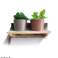 'Roots' Ensembles de supports de casseroles suspendus en bois Calm avec 2 pots Artstone photo 4