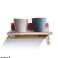 'Roots' Tre hengende Joy pot racks sett med 2 Artstone potter bilde 2