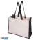 Black shopping shopper FUTURE – Modern large tote bag for sustainable shopping image 1