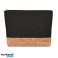 PORTO BAG – Elegant black cosmetic bag with cork details image 1