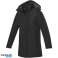 Robust thermal insulated women's parka - weatherproof winter jacket with hood image 1