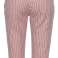 020107 Lascana gestreepte 3/4 broek voor dames. Eén model. Kleuren: roze en beige met witte strepen foto 5