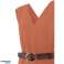 020145 summer women's jumpsuit by Lascana. There is a terracotta-colored model in the plumb line. image 3