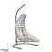 Gowoll Poly-Rattan Hanging Chair with Frame &amp; Cushions, Garden Swing image 1