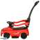 Ride-on pusher car 3in1 with sound lights red image 1