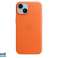 Coque cuir Apple iPhone 14 avec MagSafe Orange MPP83ZM/A photo 5