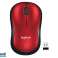 Logitech draadloze muis M185 ROOD EWR2 910-002237 foto 1