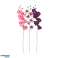 Fleur artificielle Orchidée 78 cm assortie de plusieurs fleurs de différentes couleurs. photo 2