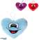 Pendant plush heart 12 cm 4 assorted 4 colors image 1