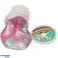 Unicorn slime 4 cm nice slippery slime in the metallic colors pink, green and silver. image 2