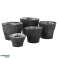 Flowerpot Wicker + Zinc base black 18 cm and 15 cm image 2